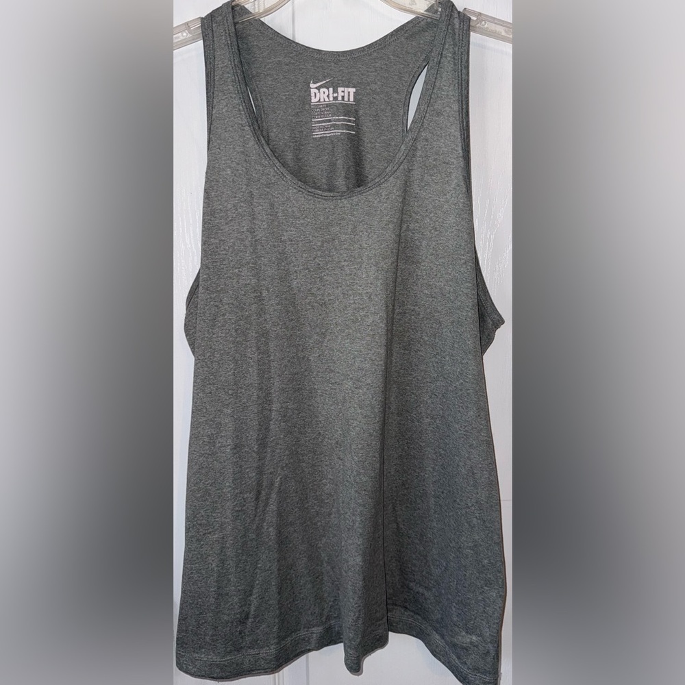 Nike Dri-FIT Charcoal Gray Racerback Tank Top Size XL